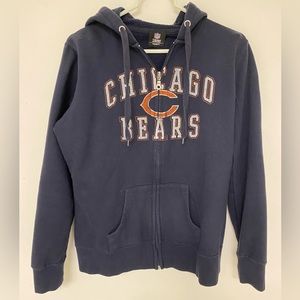 NFL Ladies Chicago Cubs Zip Front Sweatshirt